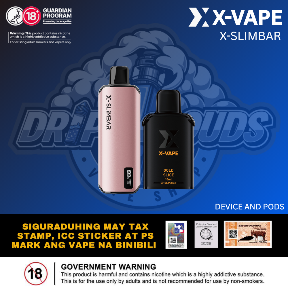 The XVAPE X-SLIMBAR Drip & Clouds The XVAPE X-SLIMBAR Drip & Clouds