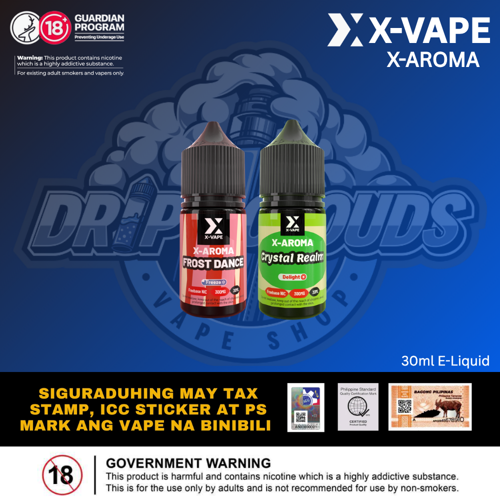 X-Vape X-AROMA 10ml/30ml Drip & Clouds X-Vape X-AROMA 10ml/30ml Drip & Clouds