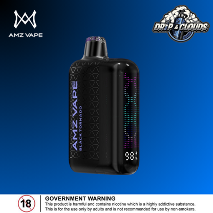 AMZ A1 Airflow Designed Shape Battery Charging Port Charging Voltage LED Screen Nicotine Type Nicotine Concentration E-liquids Capacity