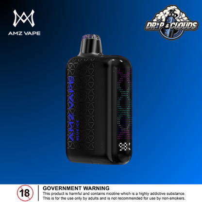 AMZ A1 Airflow Designed Shape Battery Charging Port Charging Voltage LED Screen Nicotine Type Nicotine Concentration E-liquids Capacity