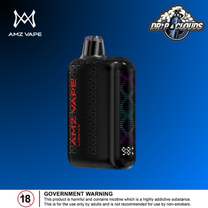 AMZ A1 Airflow Designed Shape Battery Charging Port Charging Voltage LED Screen Nicotine Type Nicotine Concentration E-liquids Capacity