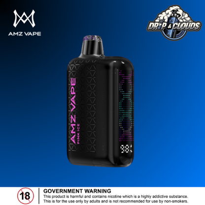 AMZ A1 Airflow Designed Shape Battery Charging Port Charging Voltage LED Screen Nicotine Type Nicotine Concentration E-liquids Capacity